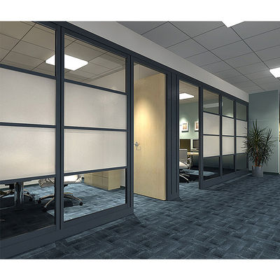 좋은 가격 파노라마 유리 해체 가능한 파티션, 알루미늄 프레임과 함께 사무실 유리 파티션 온라인으로