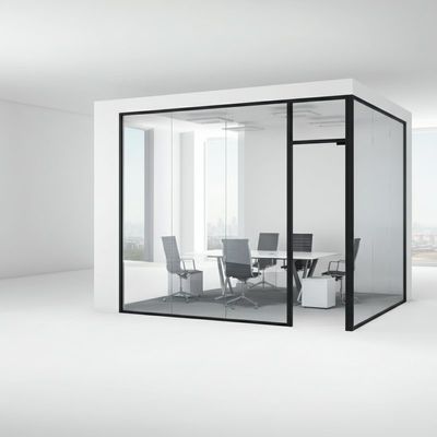 주문 독일 분단 기술 이중 층 현대 프레임 없는 유리 사무실 분단 online manufacture