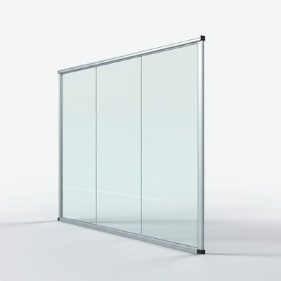 좋은 가격 알루미늄 솔리딩 사무실 유리 파티션 벽 윗부분 단일 유리를 지원 온라인으로