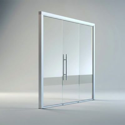 좋은 가격 현대 사무실용 알루미늄 프레임 풀 뷰 싱글 글래스 파티션 벽 온라인으로