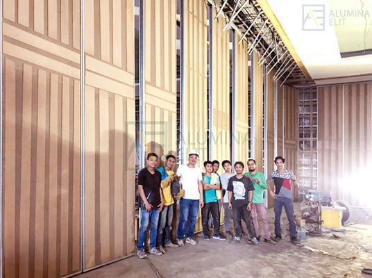 좋은 가격 호텔용 9mm MDF 마그네슘 보드와 진료 된 정면 튜브 킬을 가진 사용자 정의 디자인 이동성 분단 벽 온라인으로