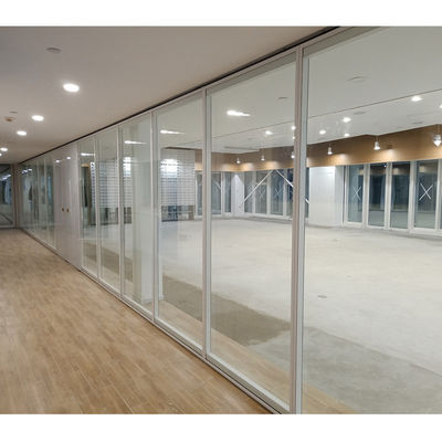 오피스 회의실용 단일 알루미늄 프레임 유리 파티션 벽