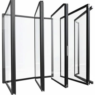 좋은 가격 Tempered Height Glass Partition Wall with 30-42dB Sound Insulation and Folding Design 온라인으로